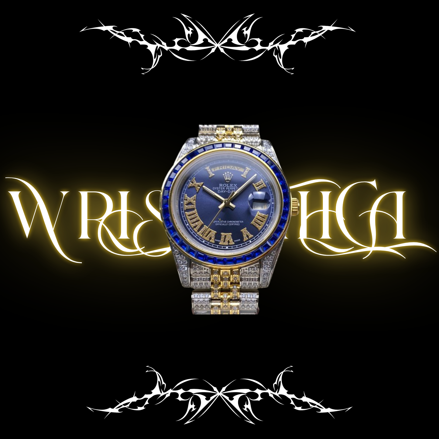 Rolex Day-date Bust Down Blue