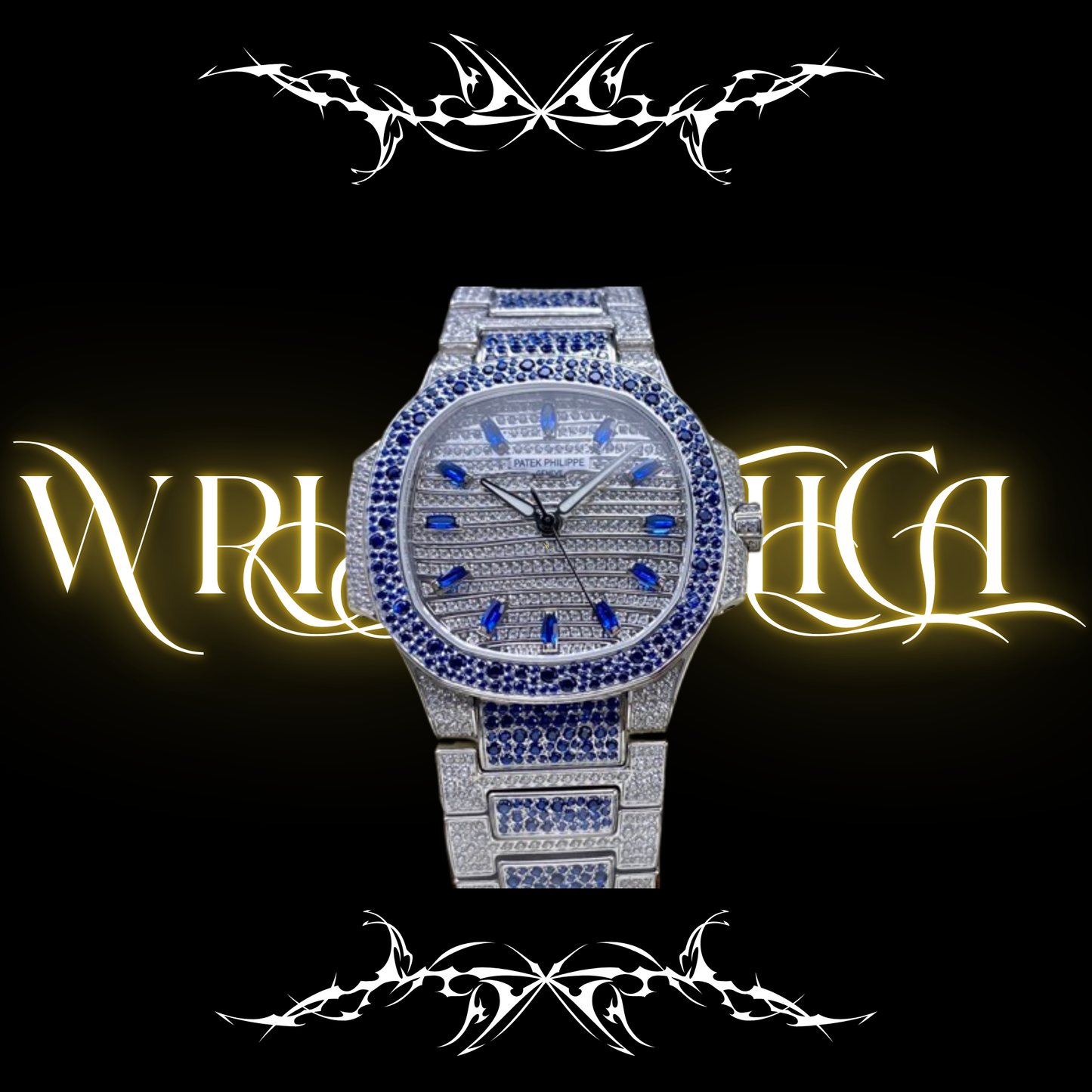 Patek Philip Nautilus Bust Down Blue