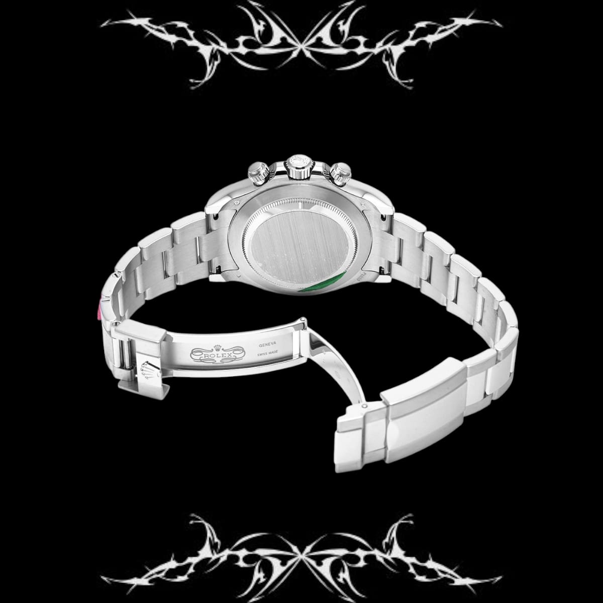 Rolex Date-just black and diamond dial