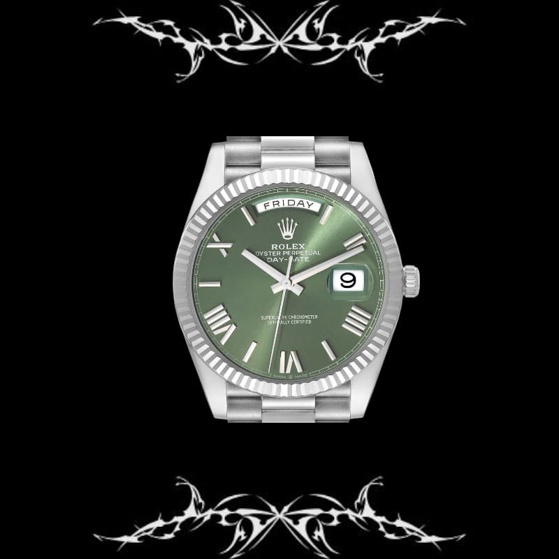 Rolex Day-Date light green dial
