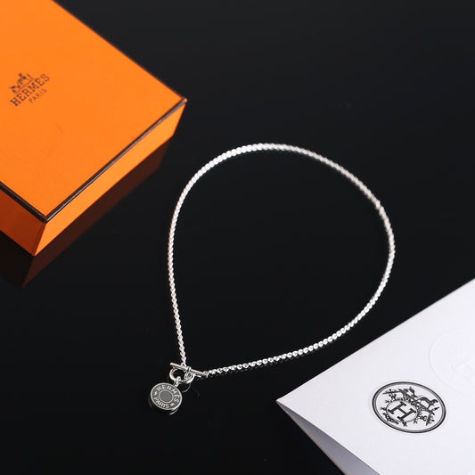 Hermes Necklace H logo