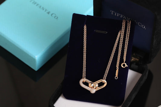 Tiffany&Co Double Linked pendant
