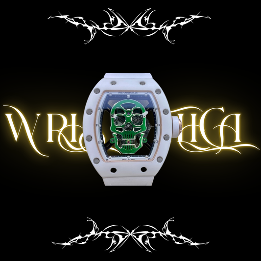 richard mille skull green