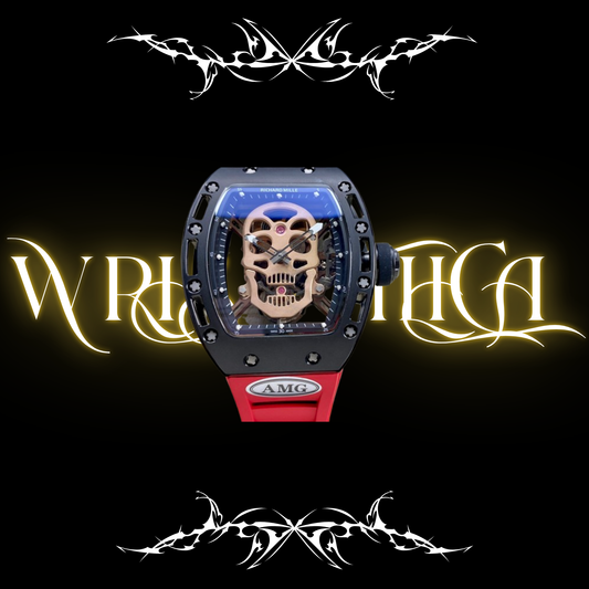 richard mille skull gold