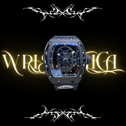 richard mille skull black