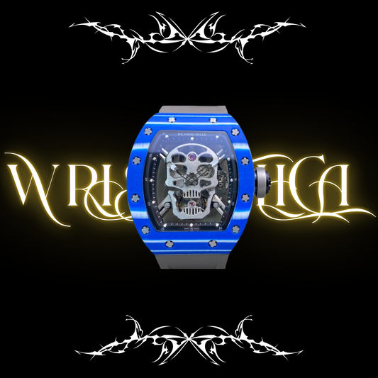 richard mille skull blue sliver V2