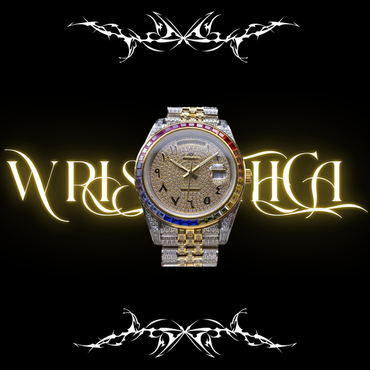 Rolex Day-date Full Bust Down Rainbow Arabic