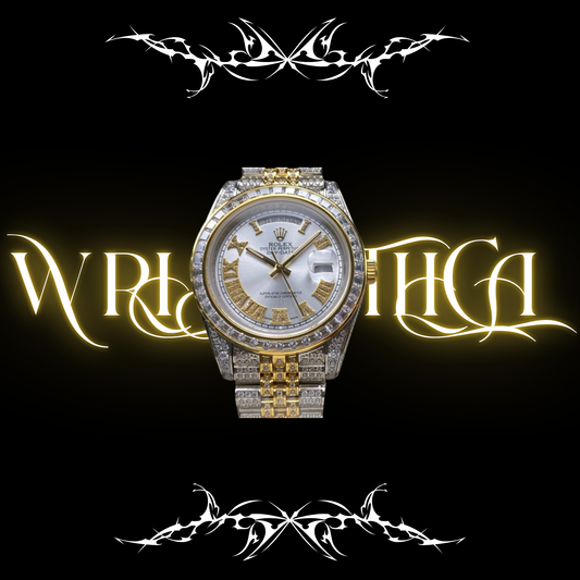 Rolex Day-date Bust Down Gold&white