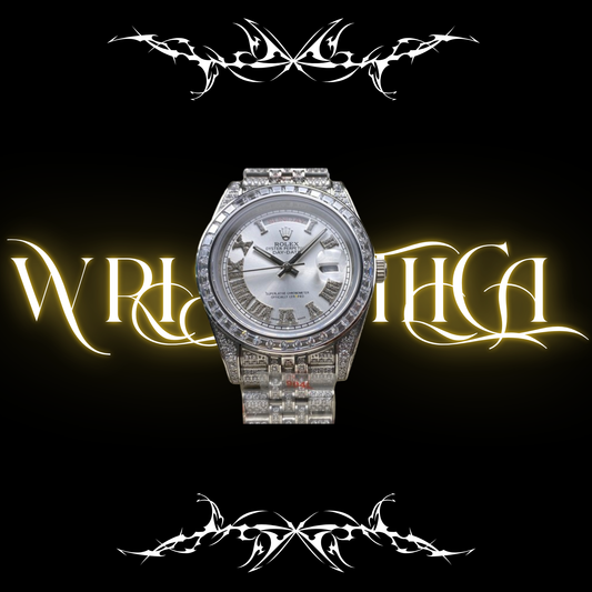 Rolex Day-date Bust Down white