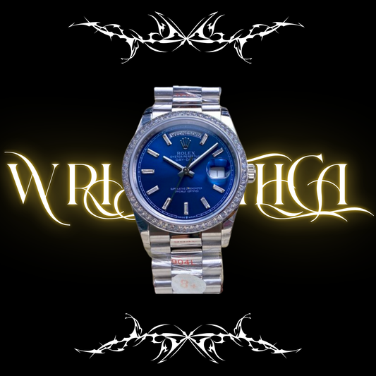 Rolex Day Date Osyter Dark Blue x  Diamond