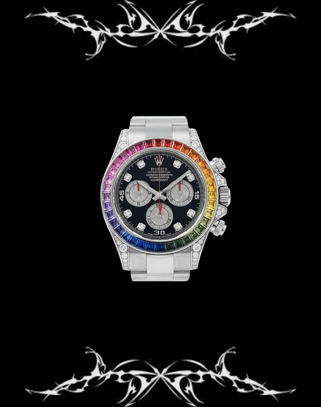 Rolex Cosmograph Daytona Rainbow White Gold